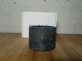 Copertura Vaso Rotonda in Cemento Nero