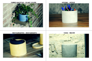 Copertura Vaso Rotonda in Cemento Nero