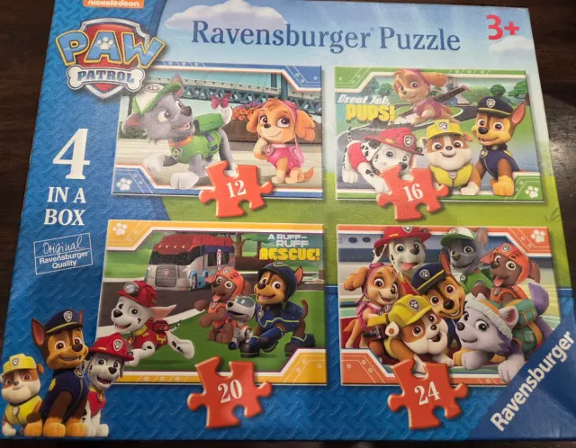 Puzzle Ravensburger Patrulla Canina 4 en 1