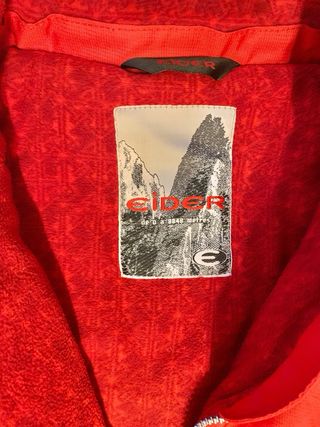 Traje de esquí Eider mujer rojo