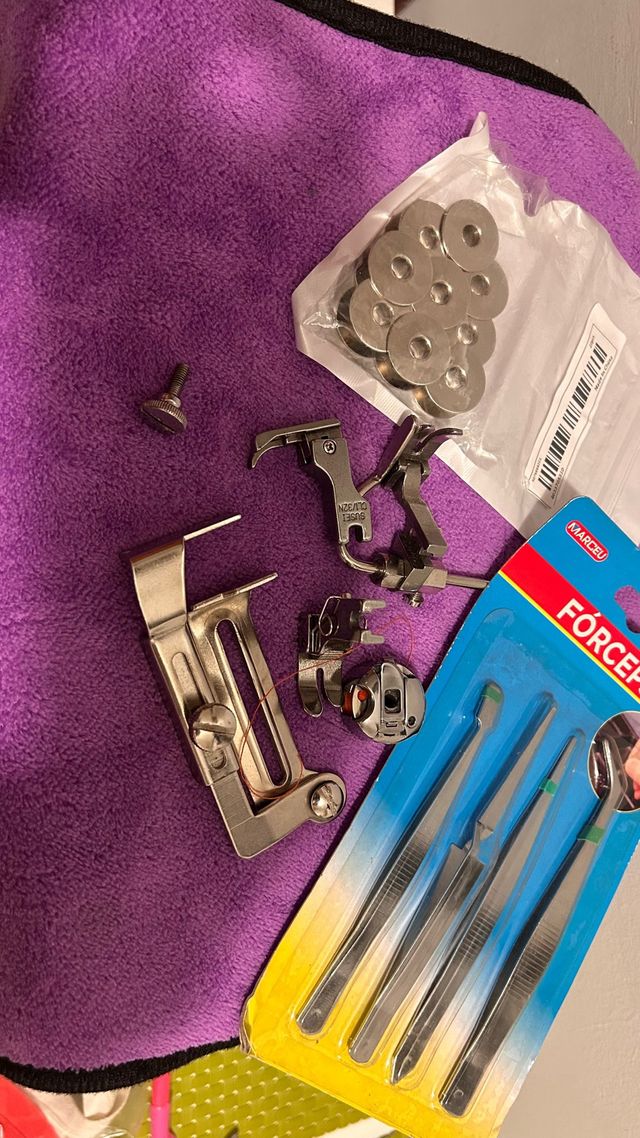 Kit Acessórios Máquina Costura e Pinças