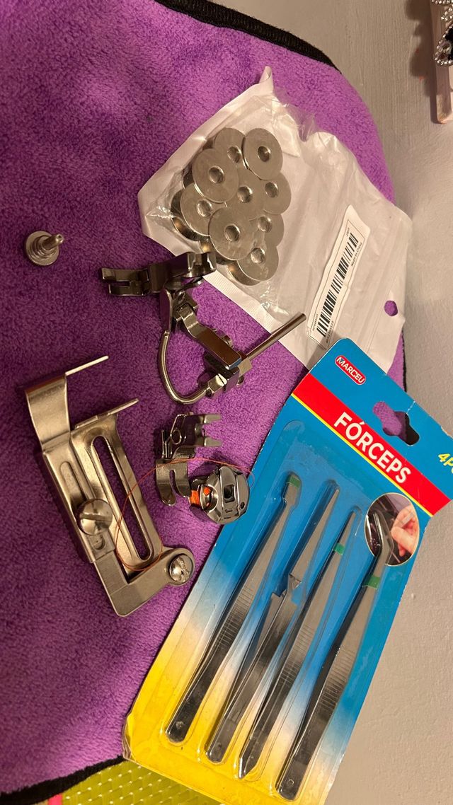 Kit Acessórios Máquina Costura e Pinças