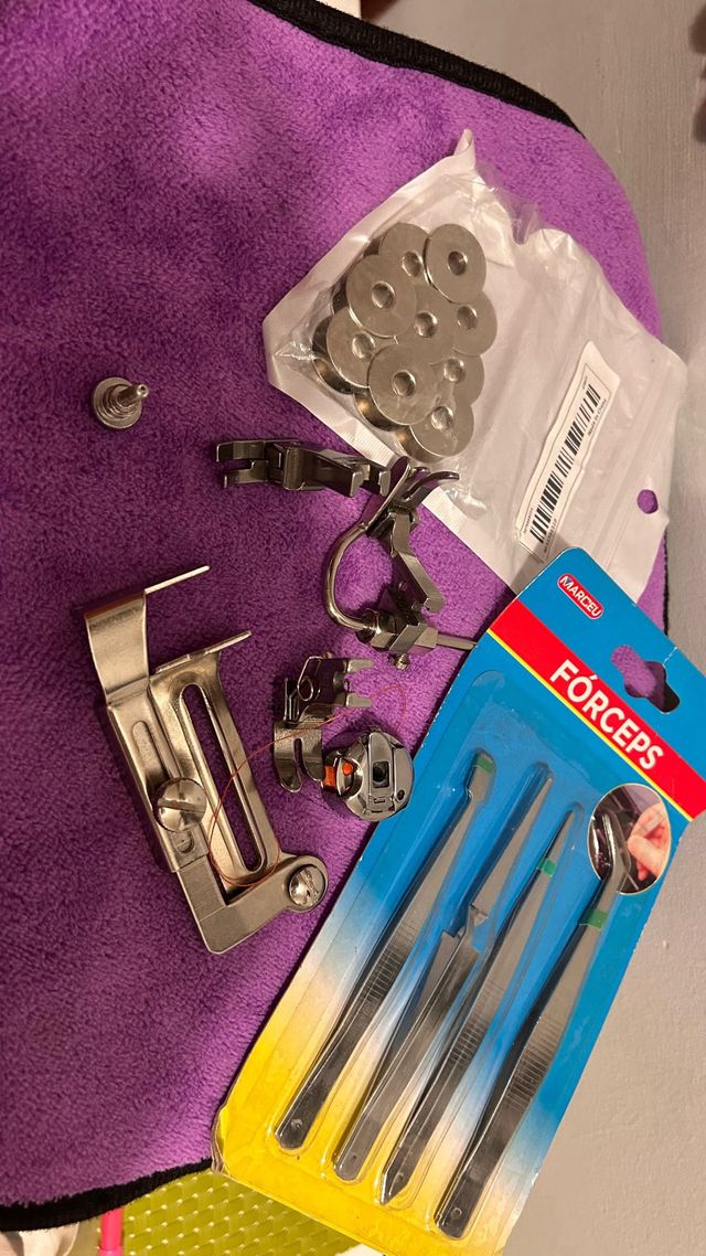 Kit Acessórios Máquina Costura e Pinças