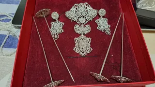 Aderezo Fallera Niña/Adulto Pequeño Plata