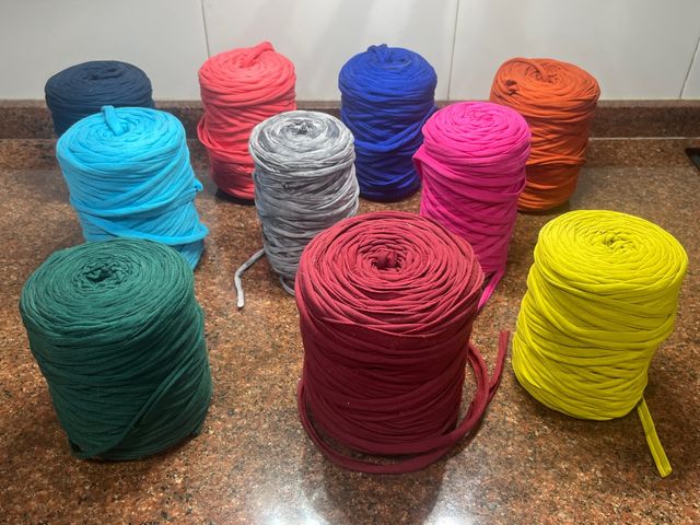 Lote 10 Ovillos Trapillo Colores Varios