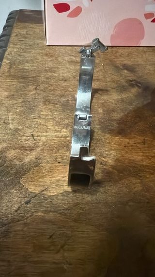 Pulsera Hermes Hombre Plata y Negro