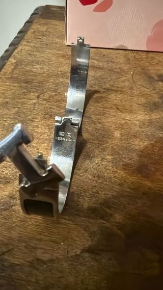 Pulsera Hermes Hombre Plata y Negro