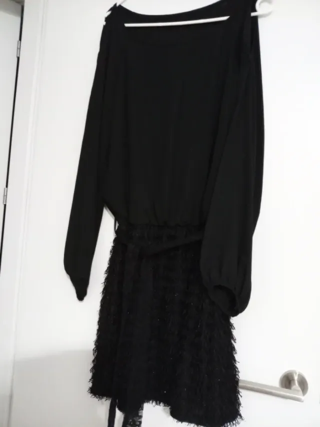 Vestido fiesta negro mujer