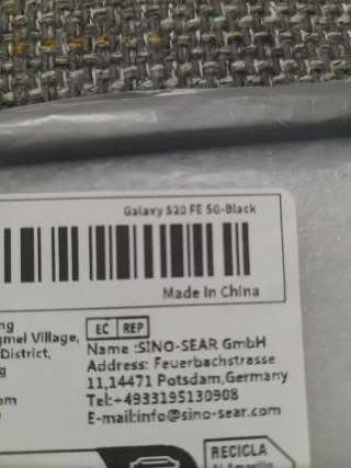 Cover per Galaxy S20 FE Nero