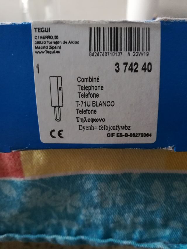 Telefonillo TEGUI Bianco