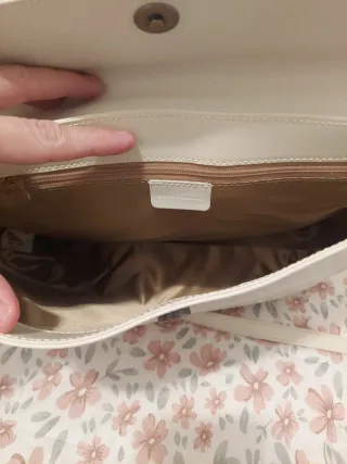 Bolso blanco 100% piel de Adolfo Domínguez