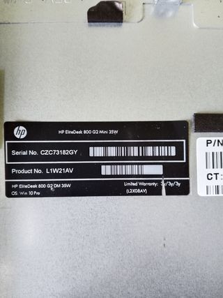 Mini PC HP EliteDesk 800