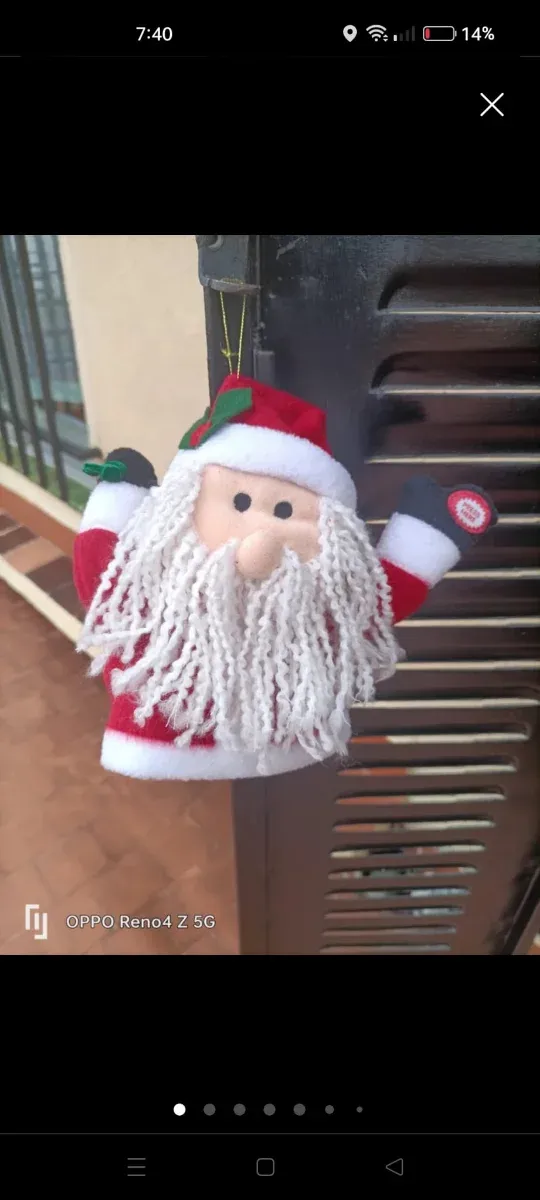 Lote adornos navideños Santa Claus