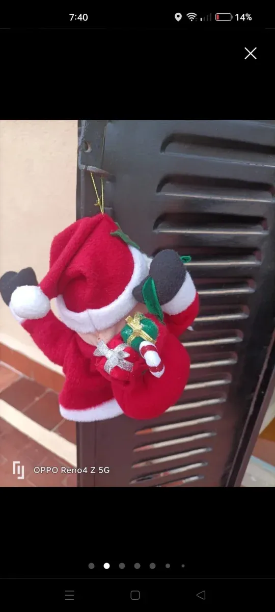 Lote adornos navideños Santa Claus