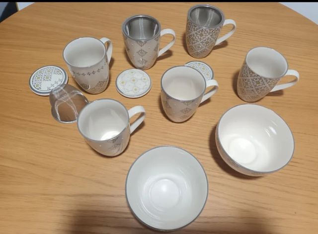 Colección 6 Tazas y 2 Cuencos Amadeus