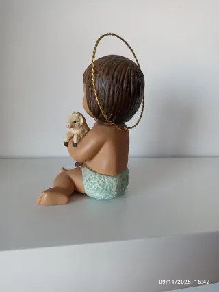 Niño Jesús con cordero de dios arte nuevo Olot