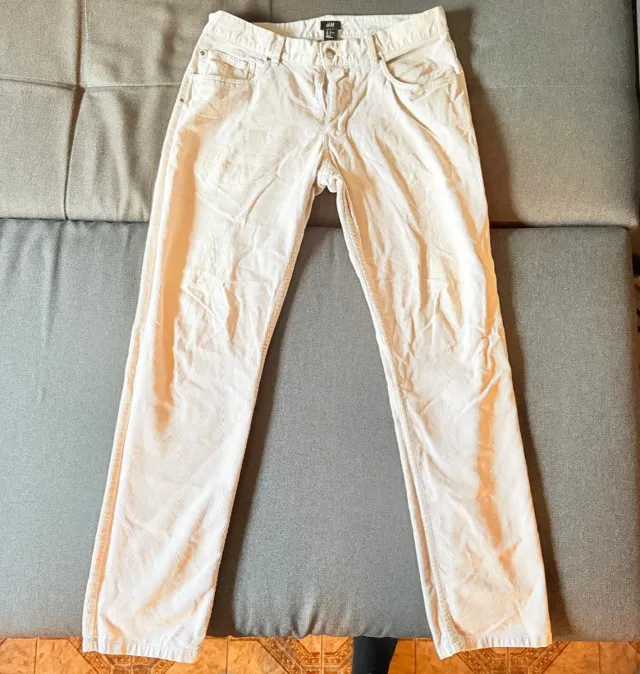 Pantalones pana H&M hombre beige