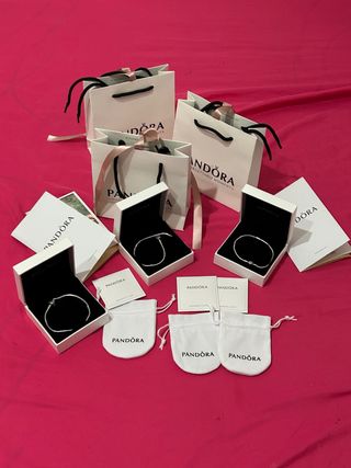 Lote 3 pulseras Pandora