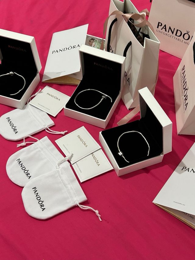 Lote 3 pulseras Pandora