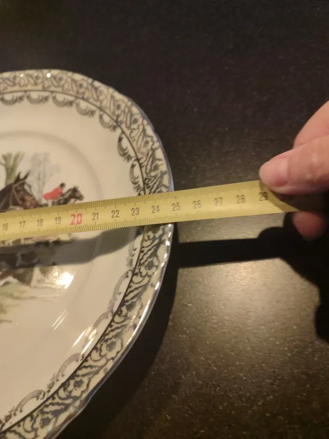 Plato decorativo vintage caza