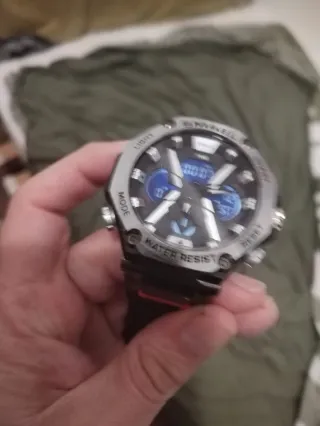 Reloj Smael Negro y Plateado