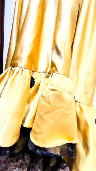 Vestido Flamenca Amarillo y Negro