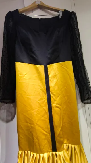 Vestido Flamenca Amarillo y Negro