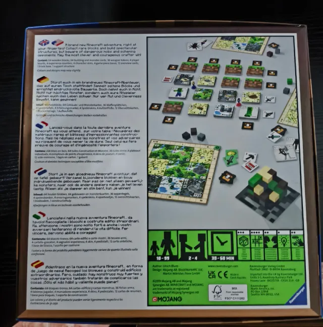 Minecraft Builders & Biomes Juego de Mesa