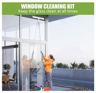 Dispositivo pulizia finestre tamponi doccia vetro