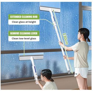 Dispositivo pulizia finestre tamponi doccia vetro