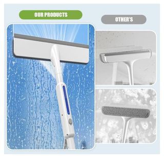 Dispositivo pulizia finestre tamponi doccia vetro