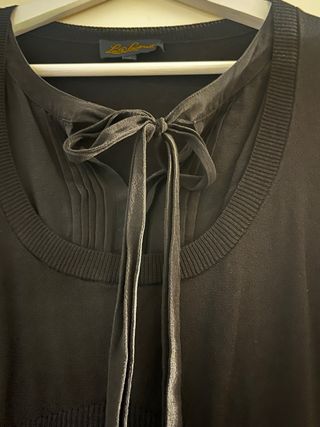 Maglia Luisa Spagnoli Seta Nera