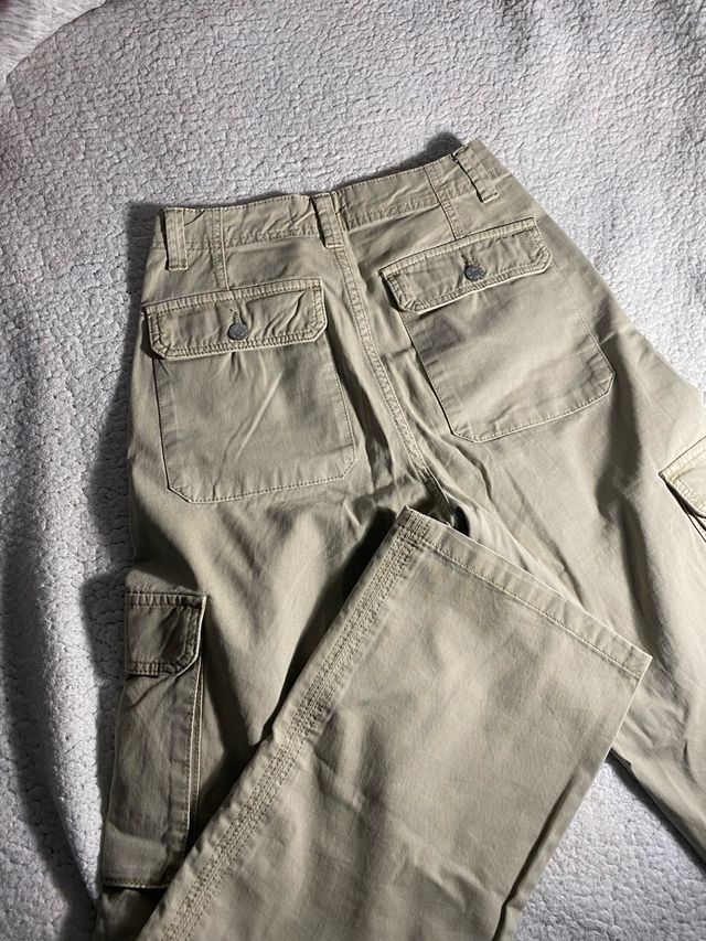 Pantalones Cargo Beige Pull&Bear