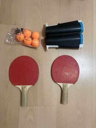 Set de Ping Pong: 2 Palas Pelotas y Red