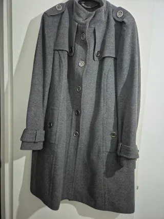 Abrigo Burberry Gris Talla 50.Nuevo.
