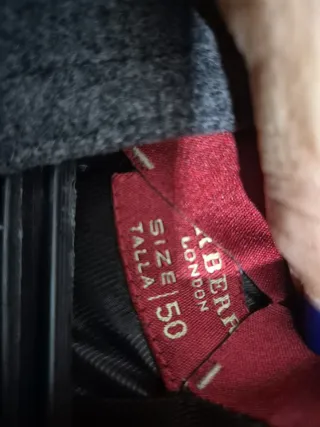 Abrigo Burberry Gris Talla 50.Nuevo.