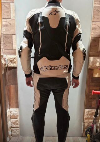 Conjunto 2 piezas moto Alpinestars piel
