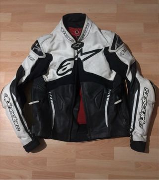 Conjunto 2 piezas moto Alpinestars piel