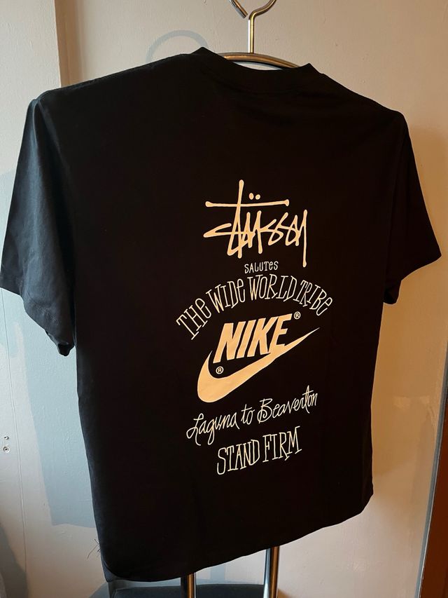 Camiseta Nike x Stussy Negra Edición Limitada