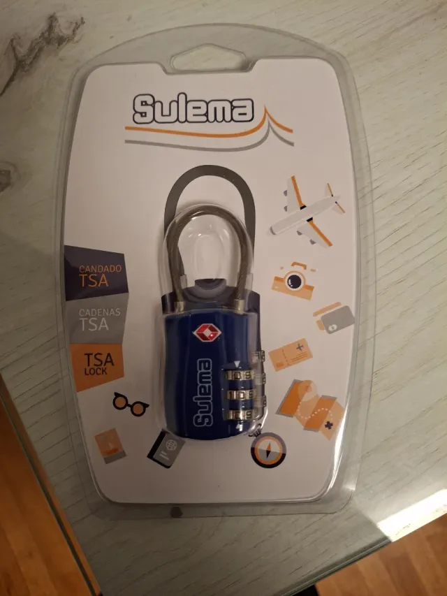 Candado TSA Azul Sulema
