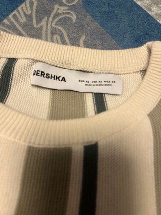 Jersey BERSHKA rayas manga corta verano