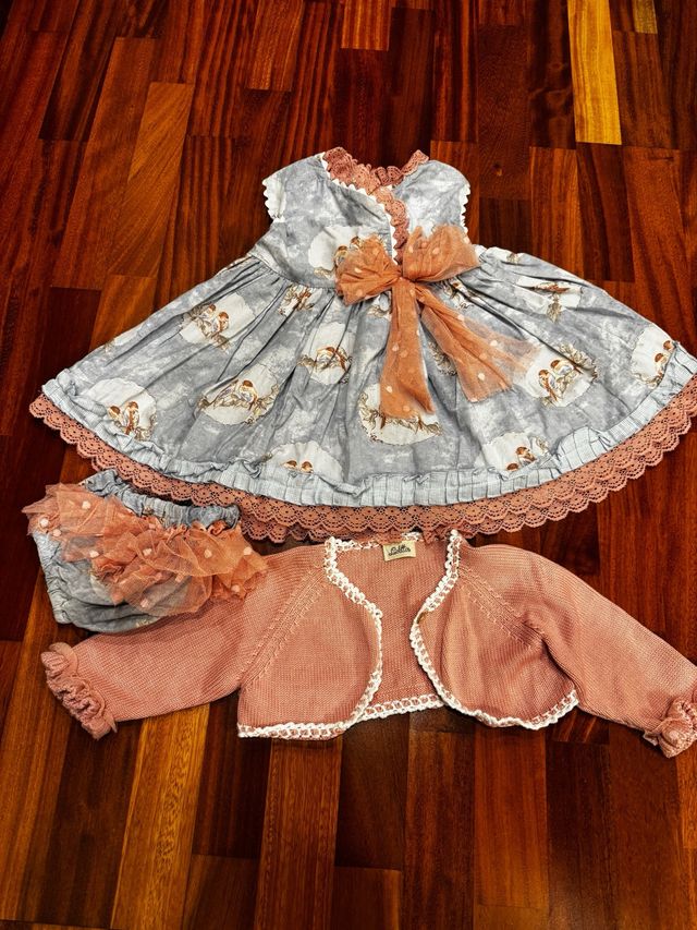 Vestido Lolittos Talla 4 con Chaqueta y Braguita