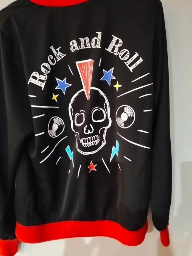 Chaqueta lolina  Negra y Roja Talla S