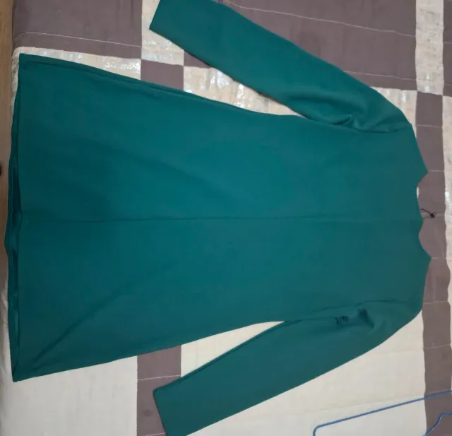 Vestido verde manga larga talla M