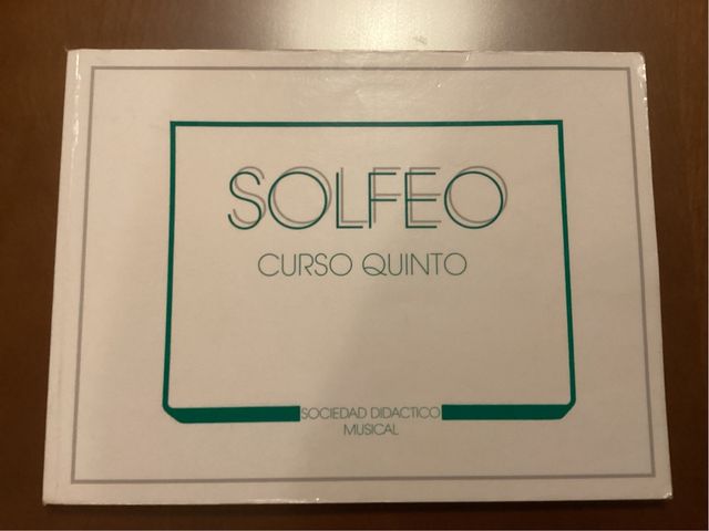 Solfeo Curso Quinto Sociedad Didáctico Musical
