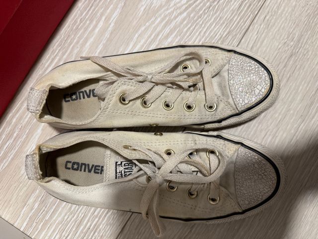 Converse Beige/Blanco Talla 36