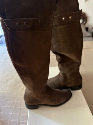 Stivali in pelle testa di moro