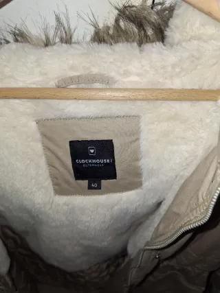 Cazadora beige mujer talla L/40