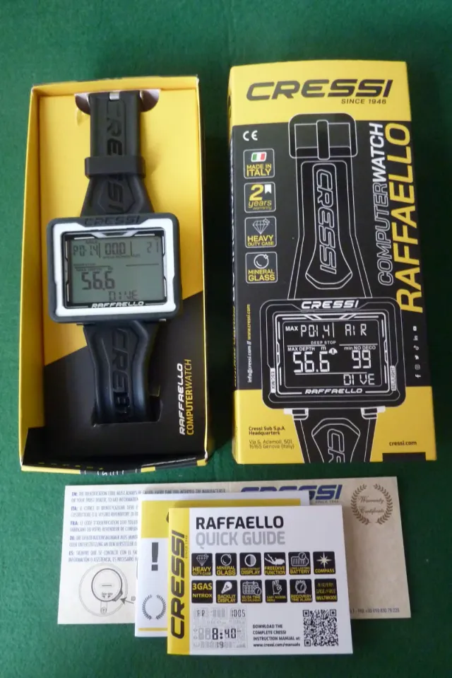 Ordenador de buceo Cressi Raffaello a estrenar.