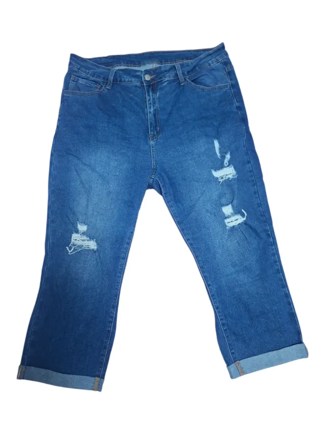 Tejanos Shein Curve Desgastados Talla XXXL